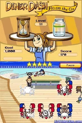 Diner Dash - Flo on the Go (USA) (En,Fr) screen shot game playing